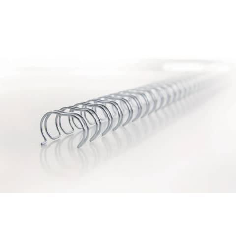 Spirali metalliche a 34 anelli GBC Wirebind 6 mm a4 nero conf da 100 spirali - RG810410